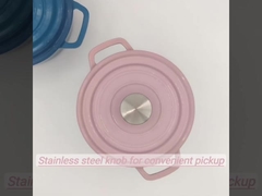 forno holandês do ferro fundido do esmalte