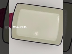 bandeja de cozimento do ferro fundido do esmalte