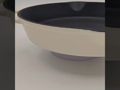 frigideira do ferro fundido do esmalte