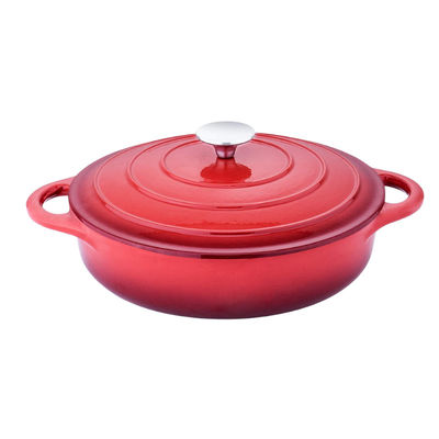 Cozinheiro chefe Enameled Oval Dutch Oven With Lid Size 30cm 4.2/5.5kg