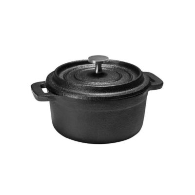 Forno holandês pré-temperado com revestimento de esmalte de ferro fundido com tampa para camping