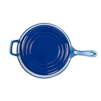 Bandeja de fritada do ferro de Pan Non Stick Enameled Cast do frigideira do ferro fundido de 12 polegadas