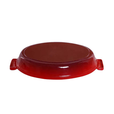 Ferro fundido durável que frita Pan Enameled Cast Iron Pan BSCI ISO9006