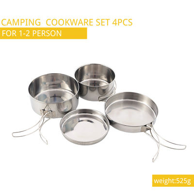 Aço 4pcs/Set do OEM &amp; do ODM Stanley Camping Cooking Set Stainless