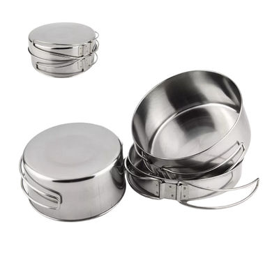 Aço 4pcs/Set do OEM &amp; do ODM Stanley Camping Cooking Set Stainless