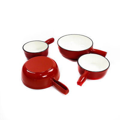 potenciômetro do fondue de queijo do ferro fundido de 21cm 12 libras duráveis e duradouros