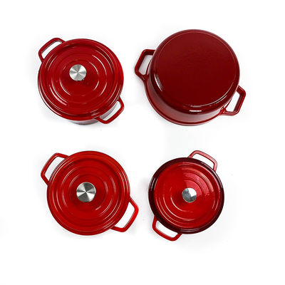 Ferro fundido clássico Oven Cocotte Enamel Coating holandês do ODM do OEM