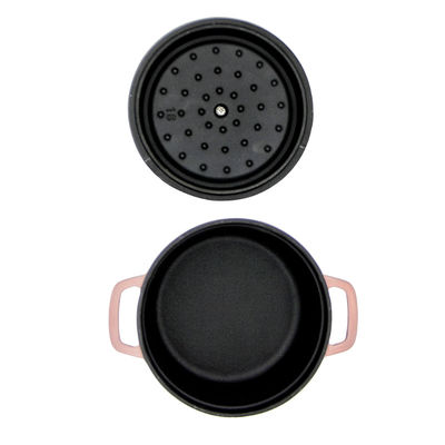 Revestimento esmaltado preto interno de Matt Blake Cast Iron Round Casserole 10*5cm