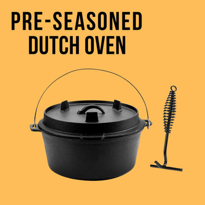 Forno holandês de Oven Pre Seasoned Camping Dutch do ferro fundido do ODM do OEM