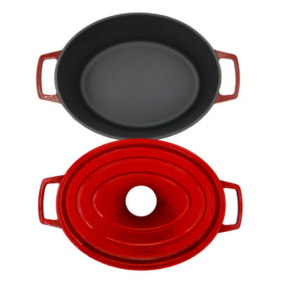 Esmalte o ferro os punhos 4.5L/6.8L dois de Stew Pot para o Kitchenware