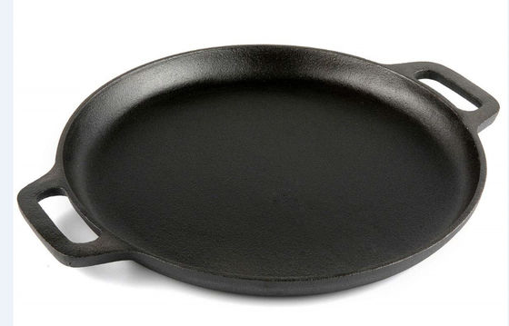A frigideira do ferro fundido, bandeja da grade, Parte-grupo do forno holandês 3 temperou pre para todo o fogão