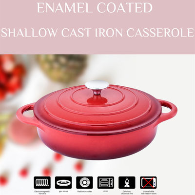 Cozinheiro chefe Enameled Oval Dutch Oven With Lid Size 30cm 4.2/5.5kg