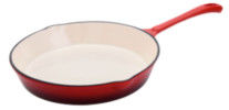 10 da polegada GV ISO9006 de Pan For Omelettes BSCI da fritada do ferro fundido da vara não