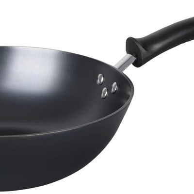 Agite o frigideira chinesa chinês de Pan Anti Rust Non Stick do frigideira chinesa chinês da fritada com tampa