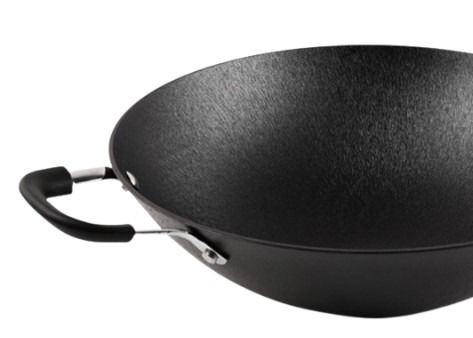 Agite o frigideira chinesa chinês de Pan Anti Rust Non Stick do frigideira chinesa chinês da fritada com tampa