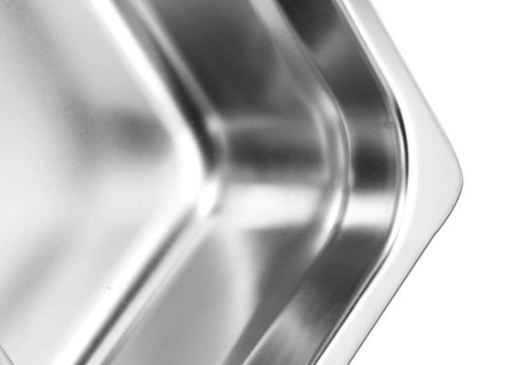 o Cookware de aço inoxidável de 325×265×150mm ajusta bandejas comerciais do hotel para servir o alimento