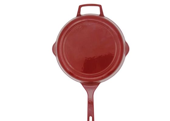 Não o frigideira esmaltado vara do ferro fundido frita Pan With Handles