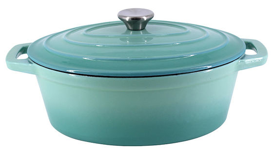 Ferro fundido Braiser do revestimento esmaltado da prova da oxidação com tampa