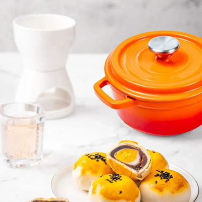 Ferro fundido amigável Oven With Two Handles holandês de Eco do projeto do país