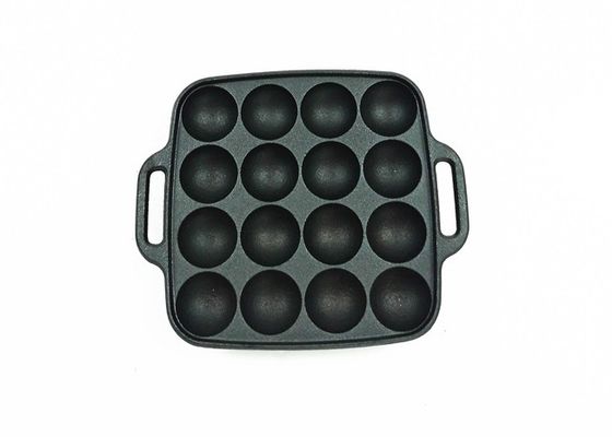 Grade Pan For Stovetop de Takoyaki da chapa para assar da grade do ferro fundido do GV de BSCI
