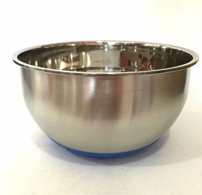 O Cookware de aço inoxidável de pouco peso ajusta a bacia de salada 0.4L-4L de aço inoxidável