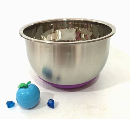 O Cookware de aço inoxidável lustrado ajusta a bacia de salada resistente da oxidação de aço inoxidável