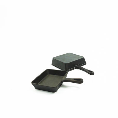 Ferro fundido do ODM do OEM que frita Pan Grill Pan Set pre temperado BSCI