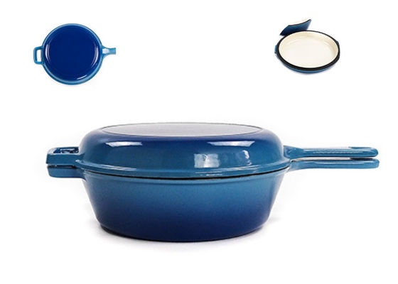 Frigideira feita sob encomenda BSCI/SGS/ISO9001 da caçarola do ferro fundido 3.2Qt