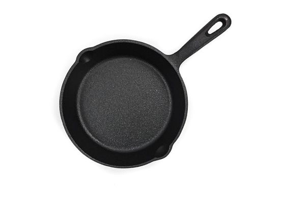 Ferro fundido de Preseasoned que frita a parte superior do fogão de Pan With Long Handle For