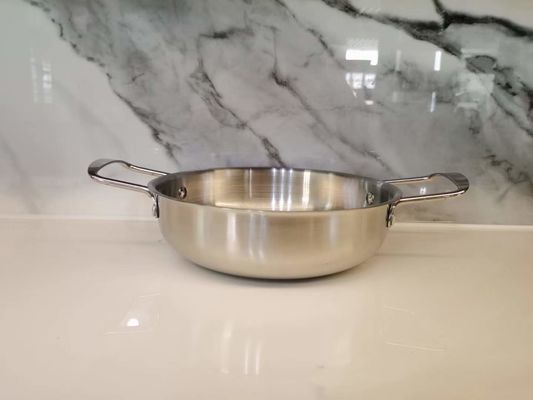O Cookware de aço inoxidável da tira ajusta o potenciômetro de aço inoxidável do produto comestível 304