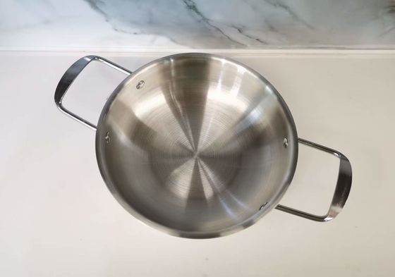 O Cookware de aço inoxidável da tira ajusta o potenciômetro de aço inoxidável do produto comestível 304