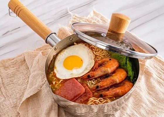 Base lisa de aço inoxidável pequena de dissipação de calor da caçarola 304