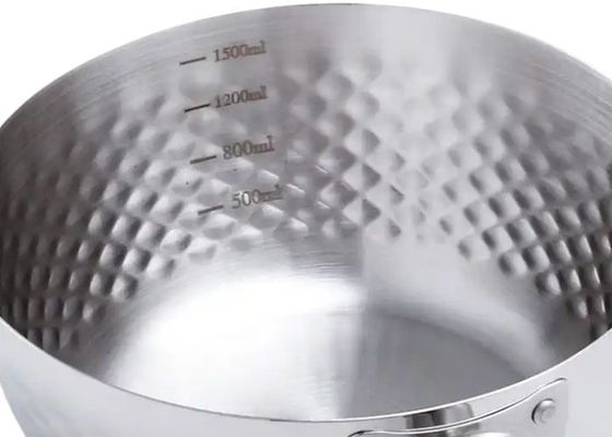 o Cookware de aço inoxidável de 20/22cm ajusta a caçarola 304 de aço inoxidável com tampa de vidro
