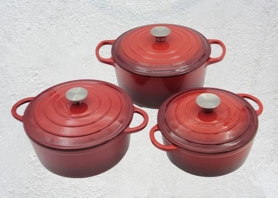 Esmalte o ferro fundido Stew Pot For Kitchenware da caçarola do ferro fundido