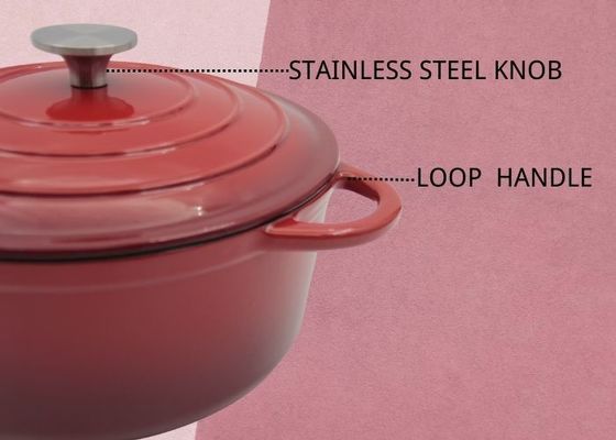Esmalte o ferro fundido Stew Pot For Kitchenware da caçarola do ferro fundido