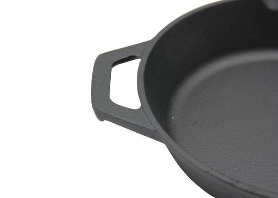 Frigideira da frigideira profunda do ferro fundido de 12 polegadas grande para refeições da família