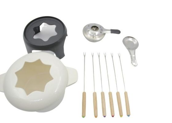 Do OEM do ferro fundido do fondue potenciômetros do fondue de queijo do esmalte da vara não 1,5 quartos