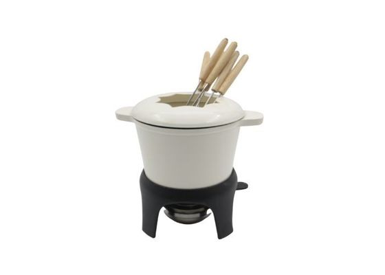 Do OEM do ferro fundido do fondue potenciômetros do fondue de queijo do esmalte da vara não 1,5 quartos