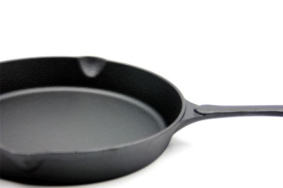 6,3 polegadas temperaram pre o frigideira do ferro fundido para o cozimento exterior