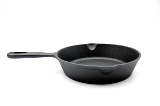 O frigideira do ferro fundido de 6/8/10 de polegada temperado pre para o gatilho, Sauté, coze todo o fogão