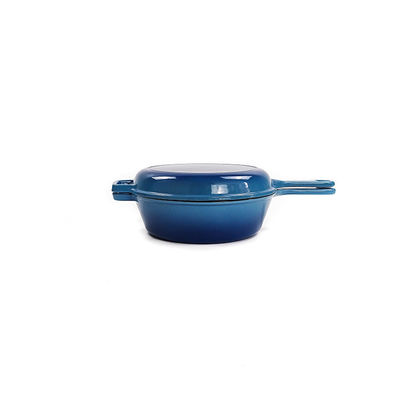 O GV de BSCI esmaltou o Cookware Pan Lid And Stew Pot 2 do ferro fundido em 1