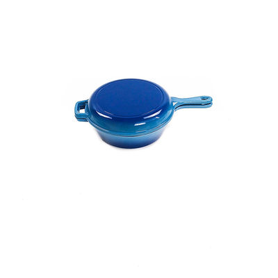 Frigideira feita sob encomenda BSCI/SGS/ISO9001 da caçarola do ferro fundido 3.2Qt