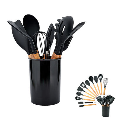 Utensílio não-aderente dos acessórios do Cookware da cozinha ajustado com punho longo