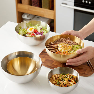 O Cookware de aço inoxidável superior ajusta bacias para servir e Snacking de mistura