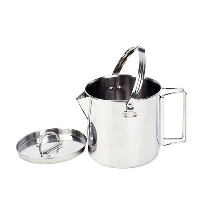 1.2L que acampa cozinhando dobradura ajustada segura a chaleira de chá de acampamento de aço inoxidável