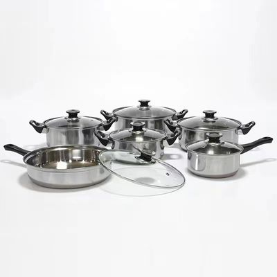 Não potenciômetro de aço inoxidável do Cookware da vara 6 dos grupos partes de produto comestível nenhum entortamento
