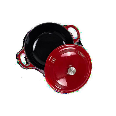 Grupos do Cookware do ferro fundido de 7 partes esmaltados para interno e exterior