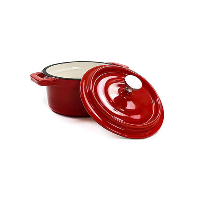 Forno holandês de ferro fundido com tampa de 6 litros de esmalte perfeito para cozinhar nas férias e aventuras ao ar livre