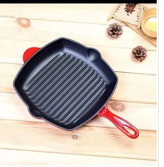 Grupos do Cookware do ferro fundido de 7 partes esmaltados para interno e exterior