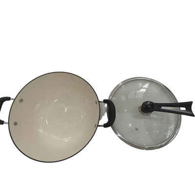 Punho chinês de Pan Skillet With Removable Silicone do frigideira chinesa do ferro fundido 11Inch clássico